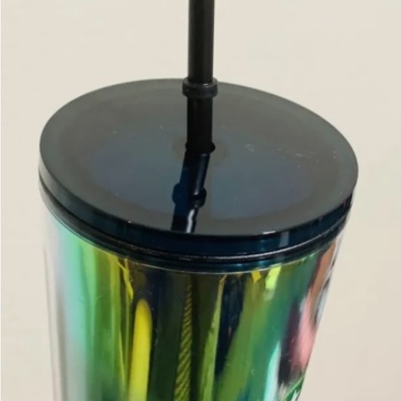 Starbucks Oil Slick Ombre Rainbow Iridescent Tumbler Cold Cup Venti 24oz 2021 - Picture 11 of 15